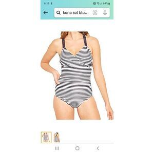 NEW WITHOUT TAGS KONA SOL WOMENS ONE PIECE BATHING SUIT